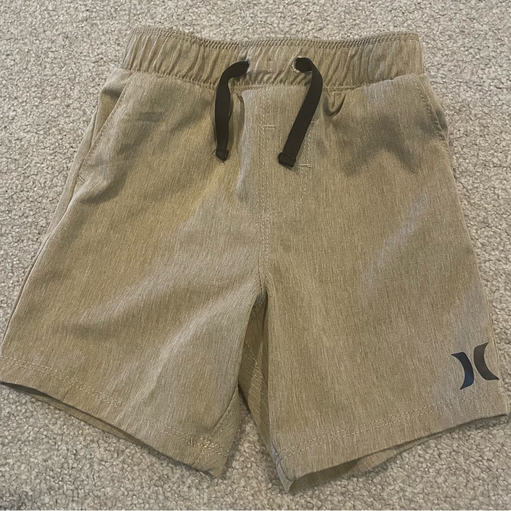 Hurley Boys Shorts Tie Waist Tan